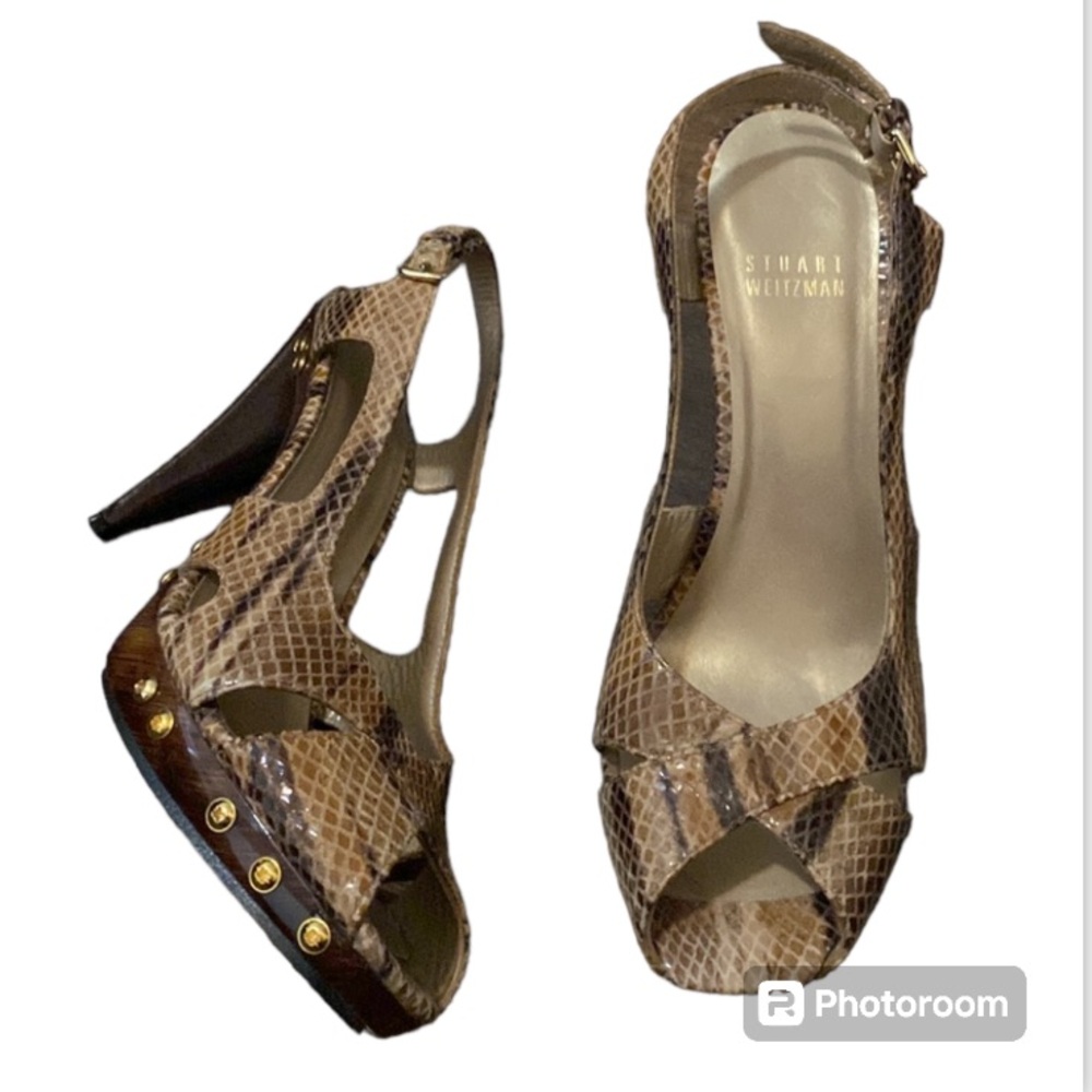 NWOT Stuart Weitzman Hell Pee Toe Sandal’s Size 6 .5